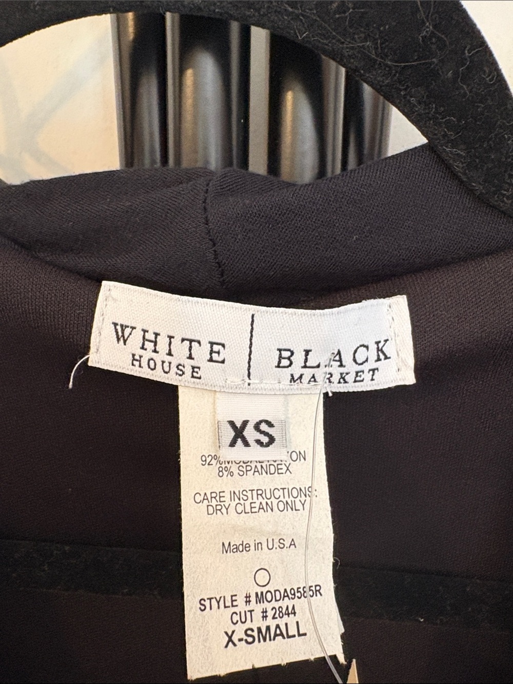 White House Black Market Black Cowl-Neck Midi Dress with Waist Ring - Picture 2 of 5